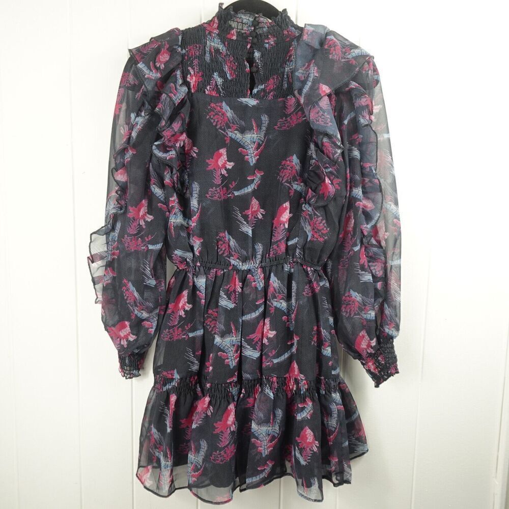 Beulah Style Womens Tiered Flowy Dress X-Small